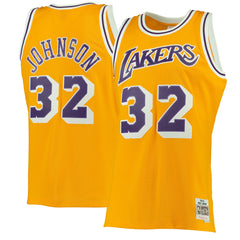 Mitchell & Ness Magic Johnson Los Angeles Lakers 1984/85 Hardwood Classics Swingman Jersey