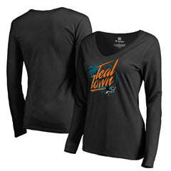 NHL San Jose Sharks Women's Hometown Collection City of Teal Long Sleeve T-Shirt