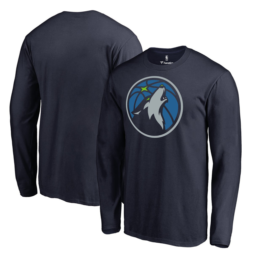 Minnesota Timberwolves Primary Logo 2 Long Sleeve T-Shirt
