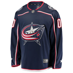 NHL Columbus Blue Jackets Fanatics Home Breakaway Custom Jersey