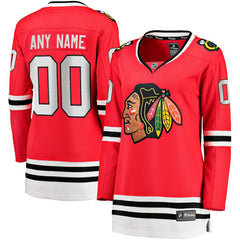 NHL Chicago Blackhawks Fanatics Women's Home Breakaway Custom Jersey