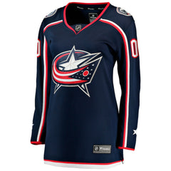 NHL Columbus Blue Jackets Fanatics Women's Home Breakaway Custom Jersey