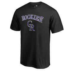Black Colorado Rockies Team Lockup T-Shirt