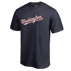 Navy Washington Nationals Team Wordmark T-Shirt