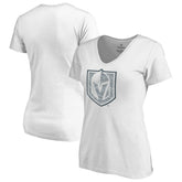 NHL Vegas Golden Knights Women's Whiteout V-Neck T-Shirt