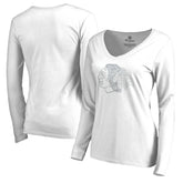 NHL Chicago Blackhawks Women's White Out Long Sleeve T-Shirt