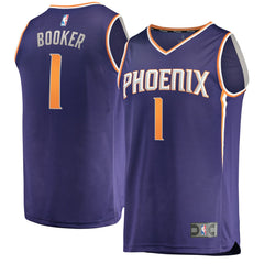 Fanatics Devin Booker Phoenix Suns Fast Break Replica Jersey Purple