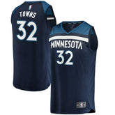 Fanatics Karl-Anthony Towns Minnesota Timberwolves Fast Break Replica Jersey Navy