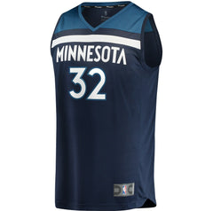 Fanatics Karl-Anthony Towns Minnesota Timberwolves Fast Break Replica Jersey Navy