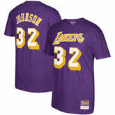 Mitchell & Ness Magic Johnson Los Angeles Lakers Hardwood Classics Name & Number T-Shirt