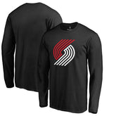 Portland Trail Blazers Fresh Primary Logo Long Sleeve T-Shirt