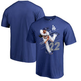 Royal Clayton Kershaw Los Angeles Dodgers Fade Away T-Shirt