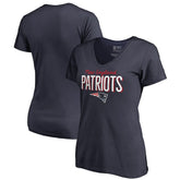 Women's Nostalgia V-Neck T-Shirt - New England Patriots T-shirts