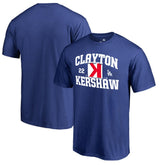 Royal Clayton Kershaw Los Angeles Dodgers Player Hometown Collection CK Strike T-Shirt