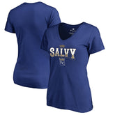 Royal Salvador Perez Kansas City Royals Women's Player Hometown Collection V-Neck T-Shirt