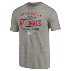 Gray Washington Nationals Cooperstown Collection Doubleday Tri-Blend T-Shirt