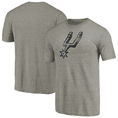 San Antonio Spurs Distressed Team Logo Tri-Blend T-Shirt