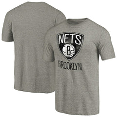 Brooklyn Nets Distressed Team Logo Tri-Blend T-Shirt