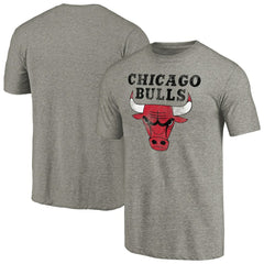 Chicago Bulls Distressed Team Logo Tri-Blend T-Shirt sale