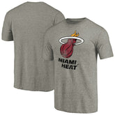 Miami Heat Distressed Team Logo Tri-Blend T-Shirt