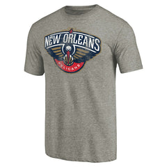 New Orleans Pelicans Distressed Team Logo Tri-Blend T-Shirt