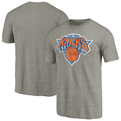 New York Knicks Distressed Team Logo Tri-Blend T-Shirt