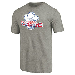 Ash Texas Rangers Cooperstown Collection Forbes Tri-Blend T-Shirt