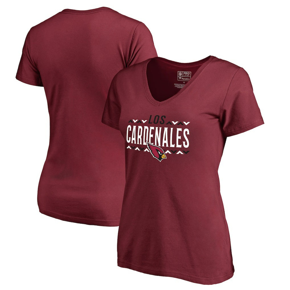 Women's Arriba V-Neck T-Shirt - Arizona Cardinals T-shirts