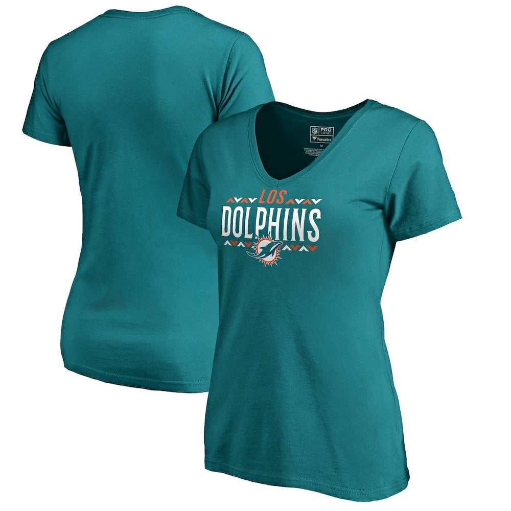 Women's Arriba V-Neck T-Shirt - Miami Dolphins T-shirts