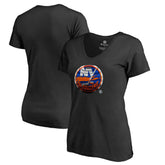 NHL New York Islanders Women's Midnight Mascot V-Neck T-Shirt
