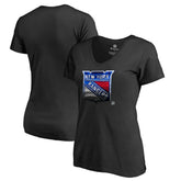 NHL New York Rangers Women's Midnight Mascot V-Neck T-Shirt