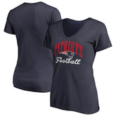 Women's Victory Script V-Neck T-Shirt - New England Patriots T-shirts