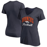 Women's Victory Script V-Neck T-Shirt - Denver Broncos T-shirts
