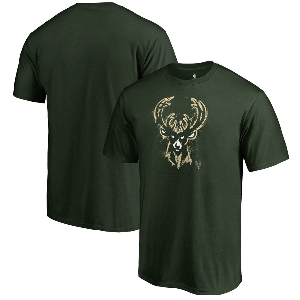 Milwaukee Bucks Splatter Logo T-Shirt