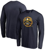 Denver Nuggets Splatter Logo Long Sleeve T-Shirt sale