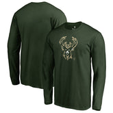 Milwaukee Bucks Splatter Logo Long Sleeve T-Shirt