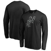 San Antonio Spurs Splatter Logo Long Sleeve T-Shirt
