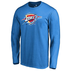 Oklahoma City Thunder Splatter Logo Long Sleeve T-Shirt