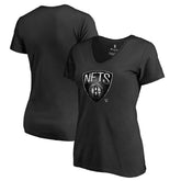 Brooklyn Nets Women's Midnight Mascot V-Neck T-Shirt