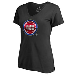 Detroit Pistons Women's Midnight Mascot V-Neck T-Shirt sale