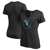 Minnesota Timberwolves Women's Midnight Mascot V-Neck T-Shirt