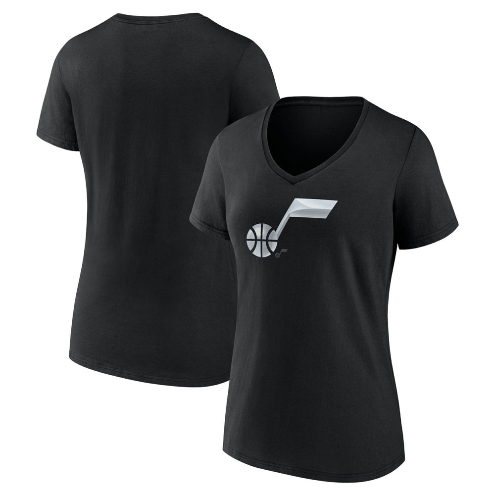 Utah Jazz Women's Midnight Mascot V-Neck T-Shirt
