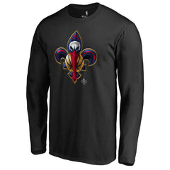 New Orleans Pelicans Midnight Mascot Long Sleeve T-Shirt