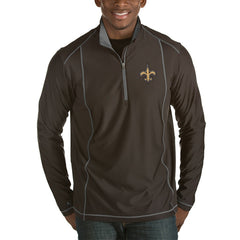 Antigua Tempo Half-Zip Pullover Jacket - New Orleans Saints Pullover