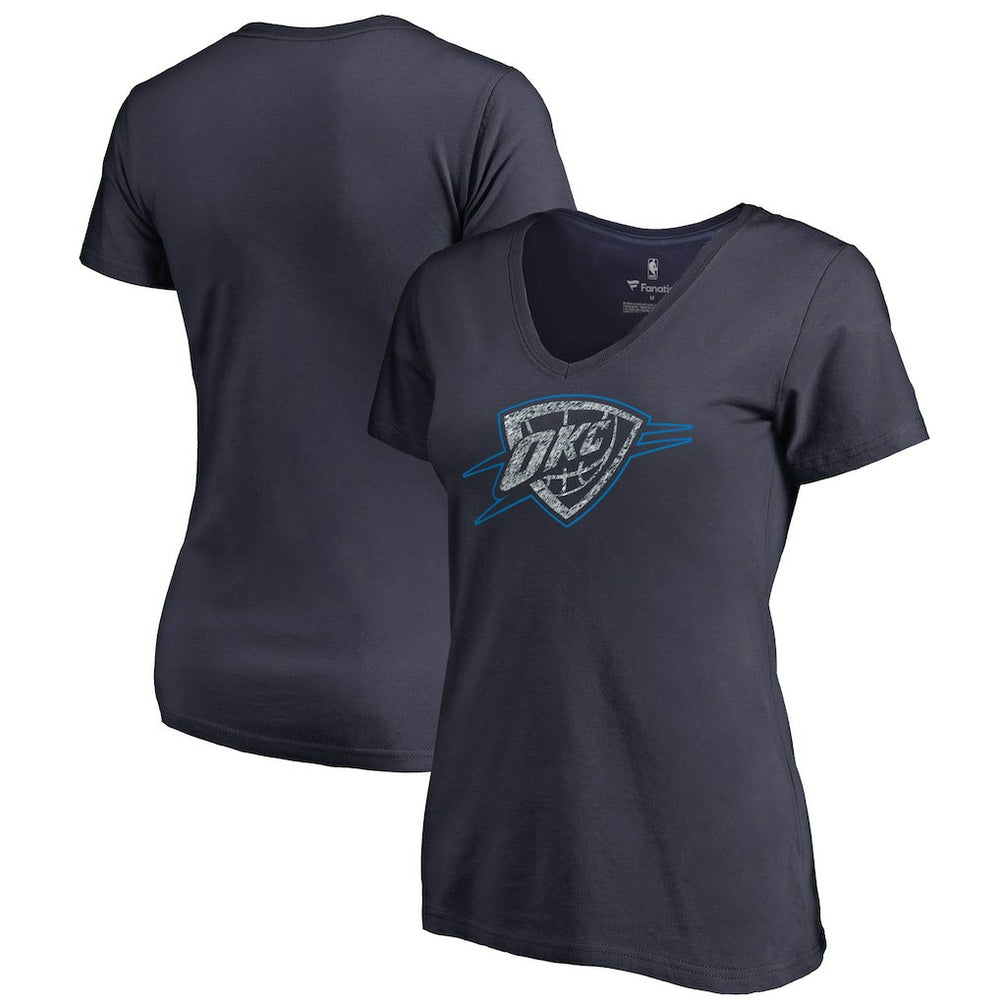 Oklahoma City Thunder Women's Static Logo V-Neck T-Shirt