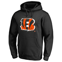 Splatter Logo Pullover Hoodie - Cincinnati Bengals Hoodies