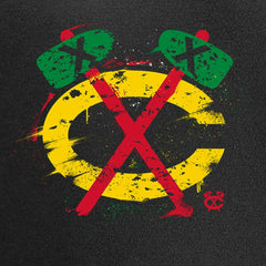 NHL Chicago Blackhawks Splatter Logo T-Shirt