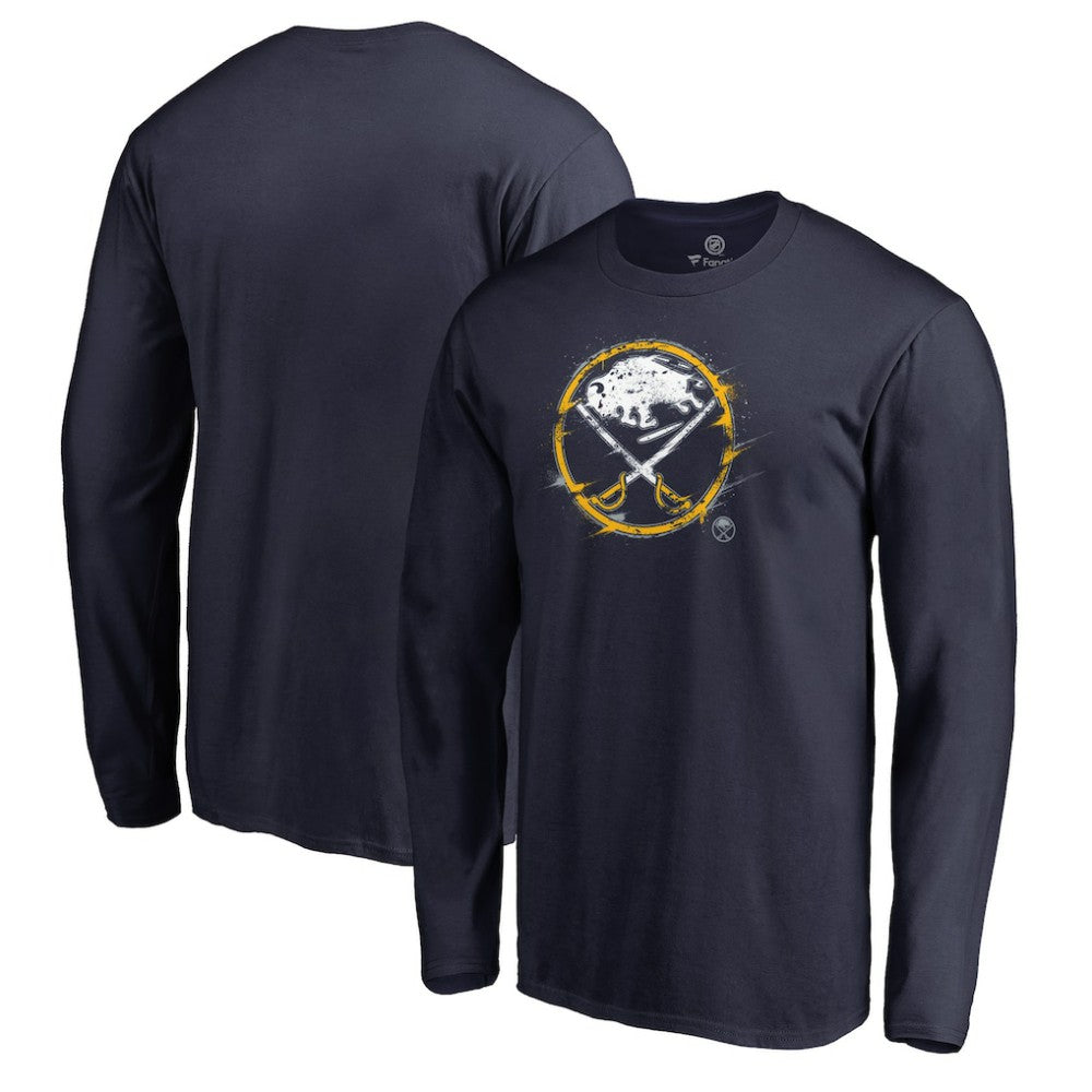 NHL Buffalo Sabres Splatter Logo Long Sleeve T-Shirt