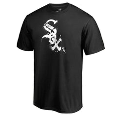 Black Chicago White Sox Splatter Logo T-Shirt