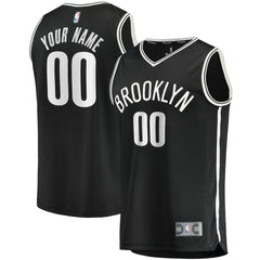 Fanatics Brooklyn Nets Fast Break Custom Replica Jersey Black